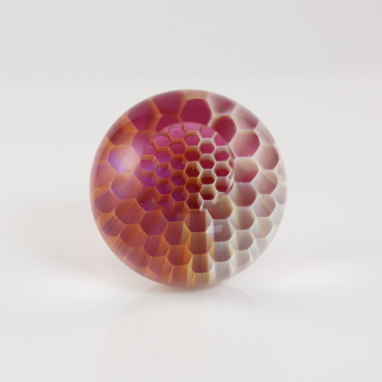 26mm Window Marble Reflection with Gold Amethyst