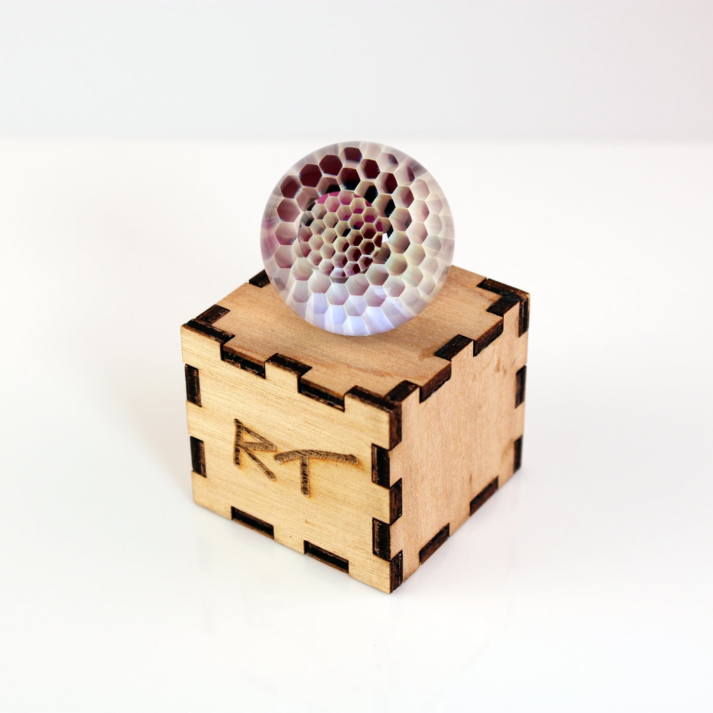 28mm Window Marble Asimi with Gold Amethyst