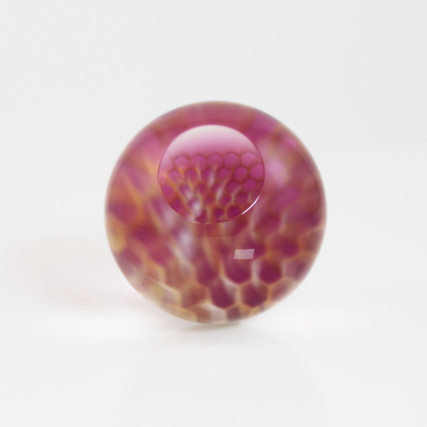 30mm Window MarblePure Honey with Gold Amethyst backing