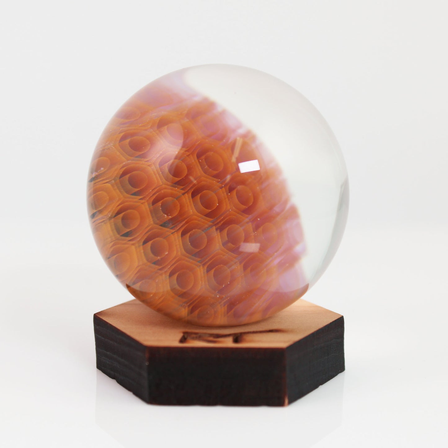 40mm Dahlia Marble 'Thrice' with Neutronium Grey