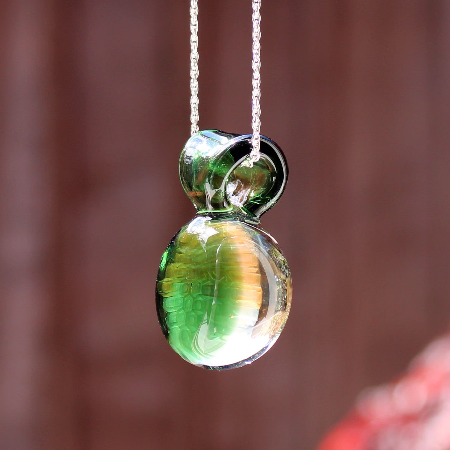 Transparent Green Honey Candy Pendant