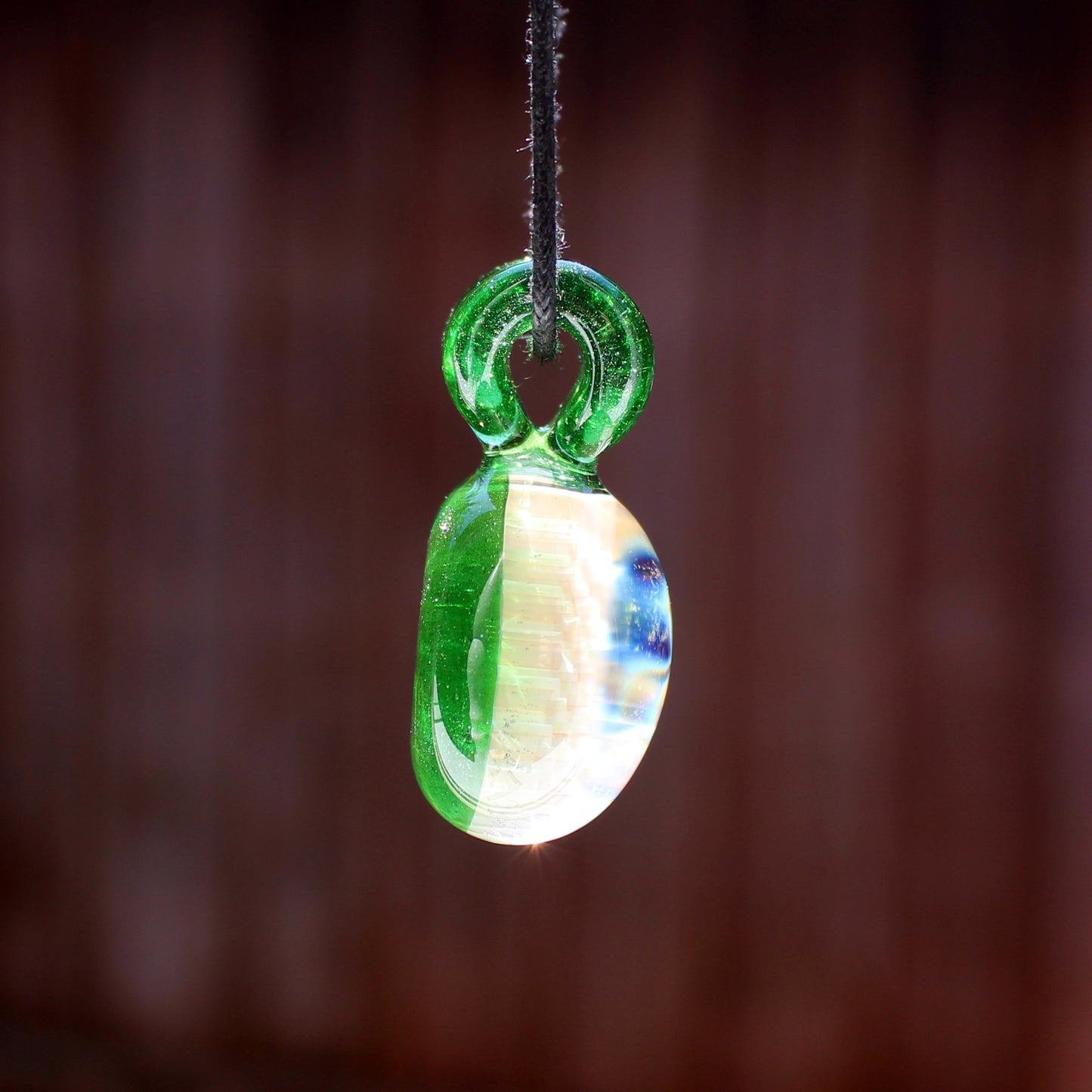 Green Stardust Honey Candy Pendant