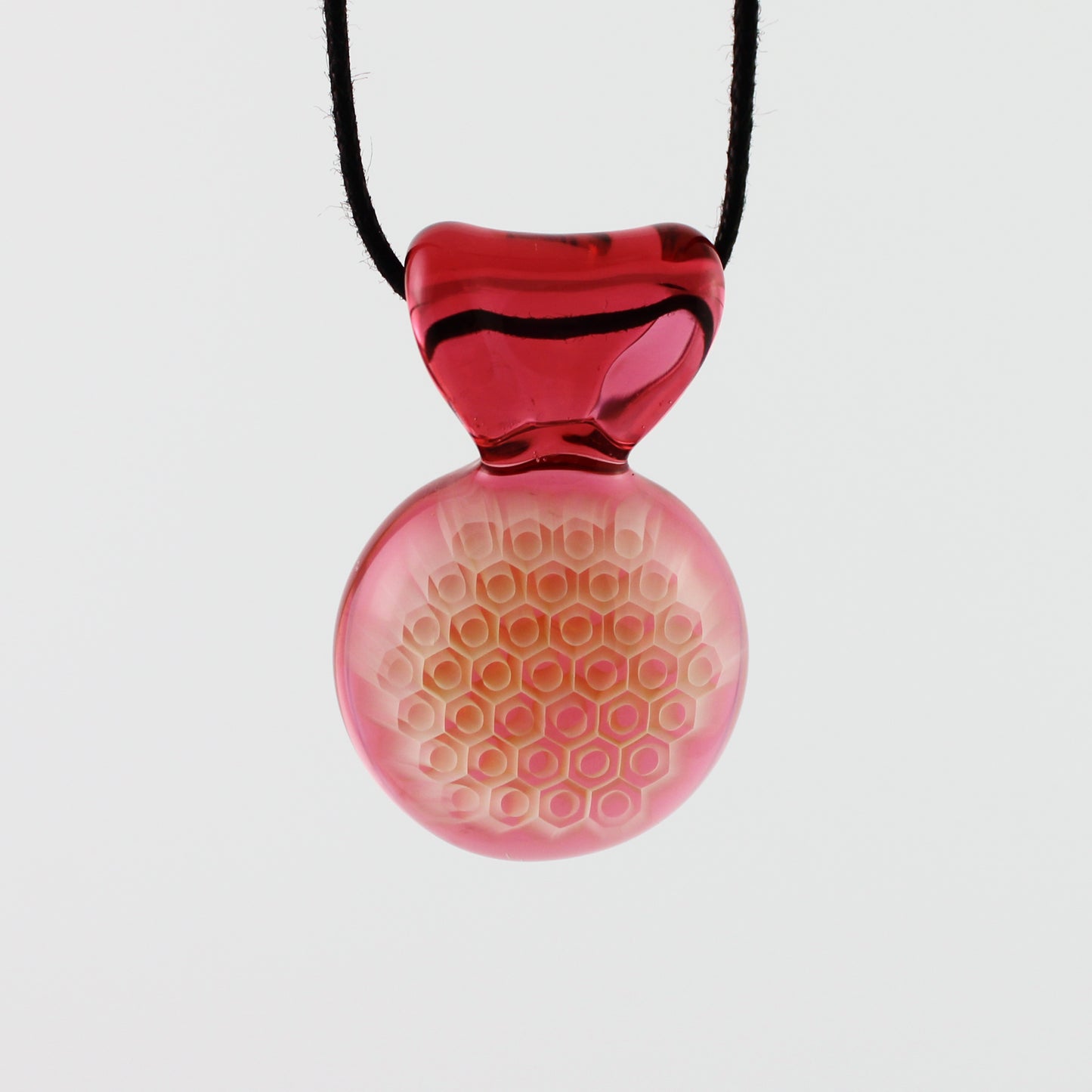 Gold Ruby Honey Candy Pendant