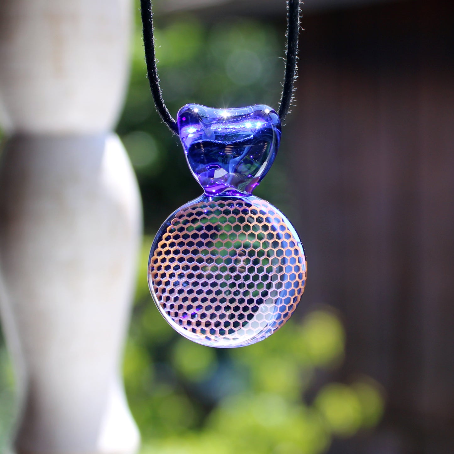 Cobalt Blue Honey Candy Pendant