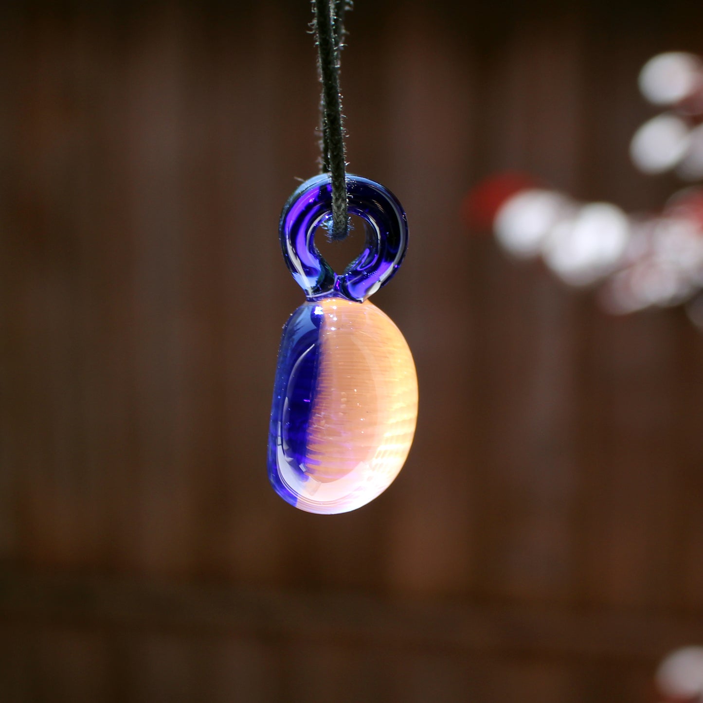 Cobalt Blue Honey Candy Pendant
