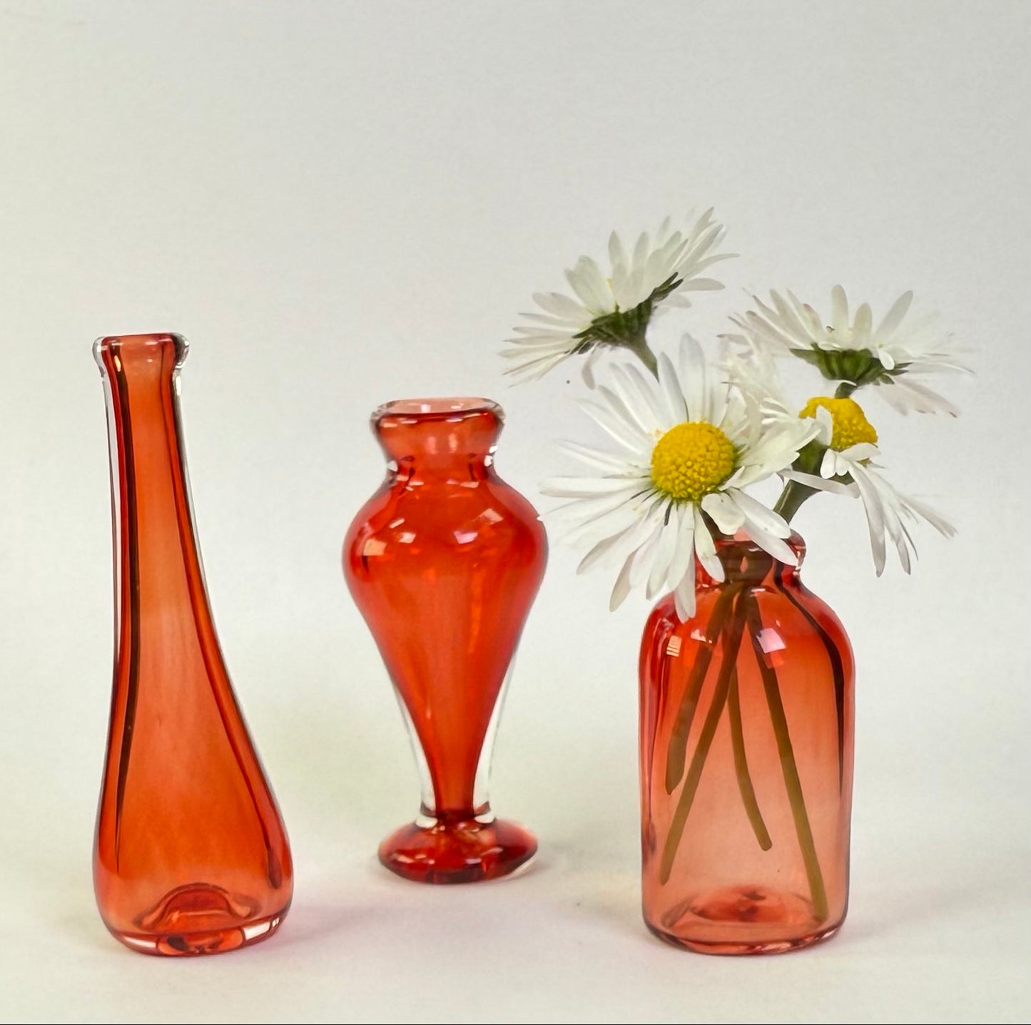 Set of Three mini vases.