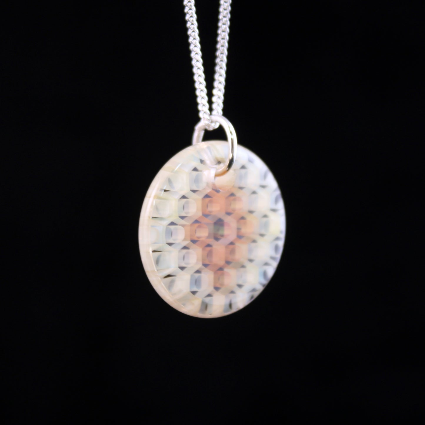 "Fortuna" Circular Honeyglass Necklace