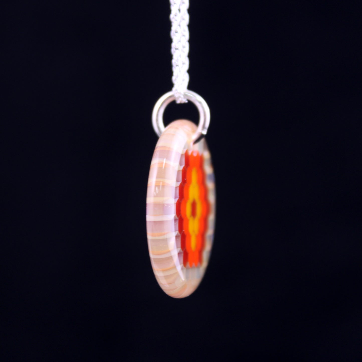 "Helios" Circular Honeyglass Necklace