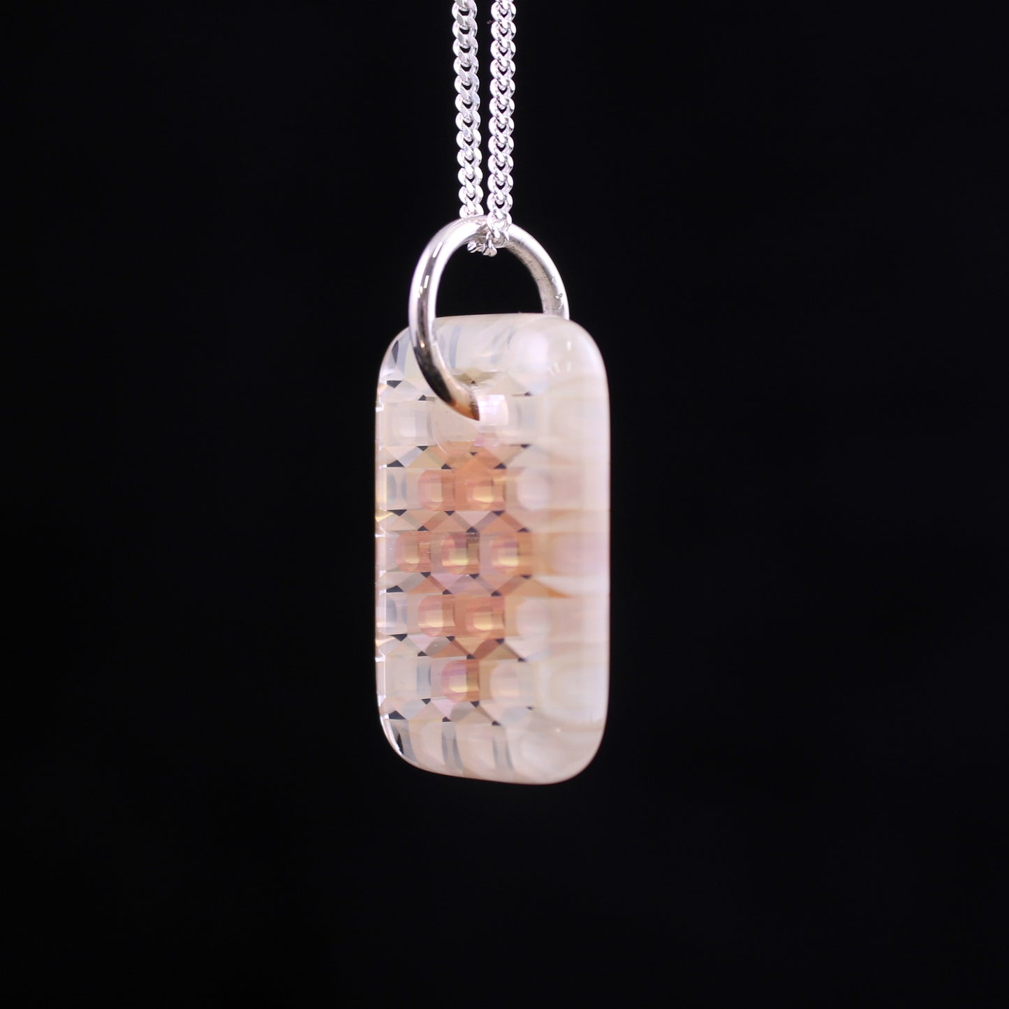 "Fortuna" Rectangular Honeyglass Necklace