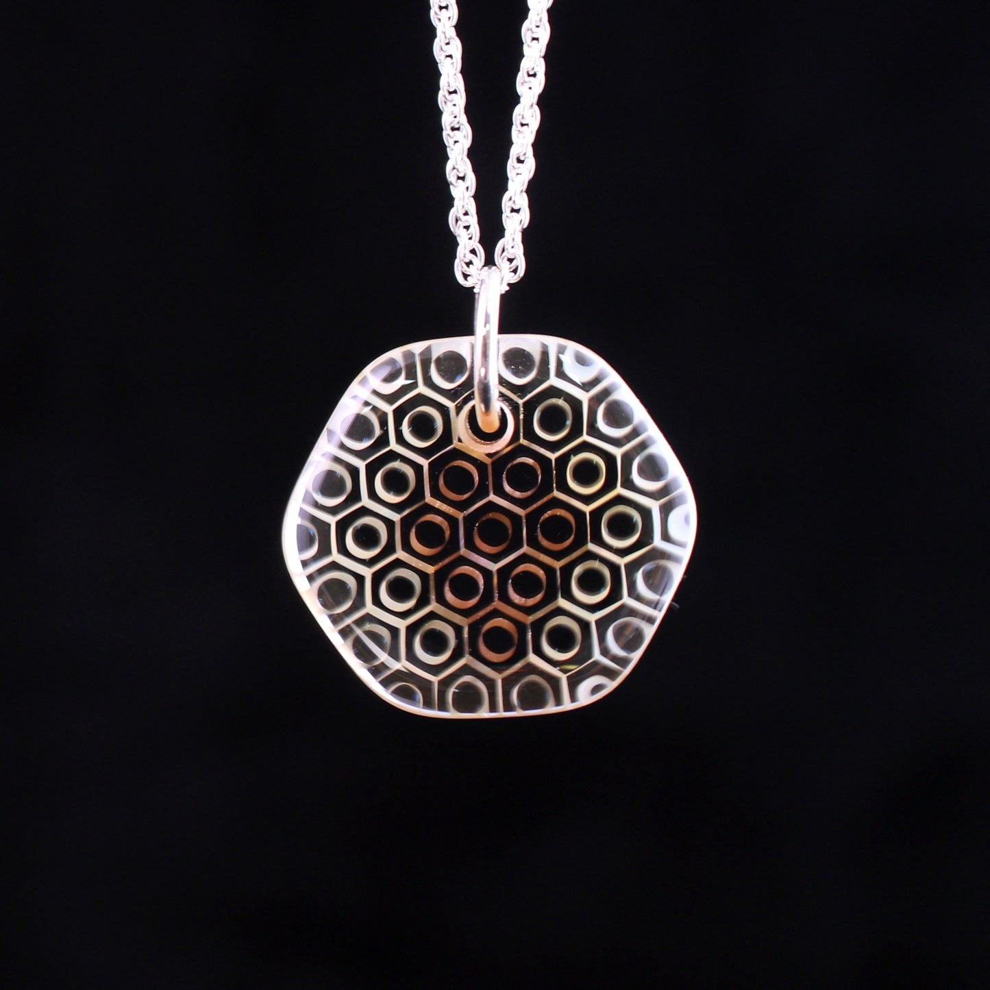 "Fortuna" Hex Honeyglass Necklace