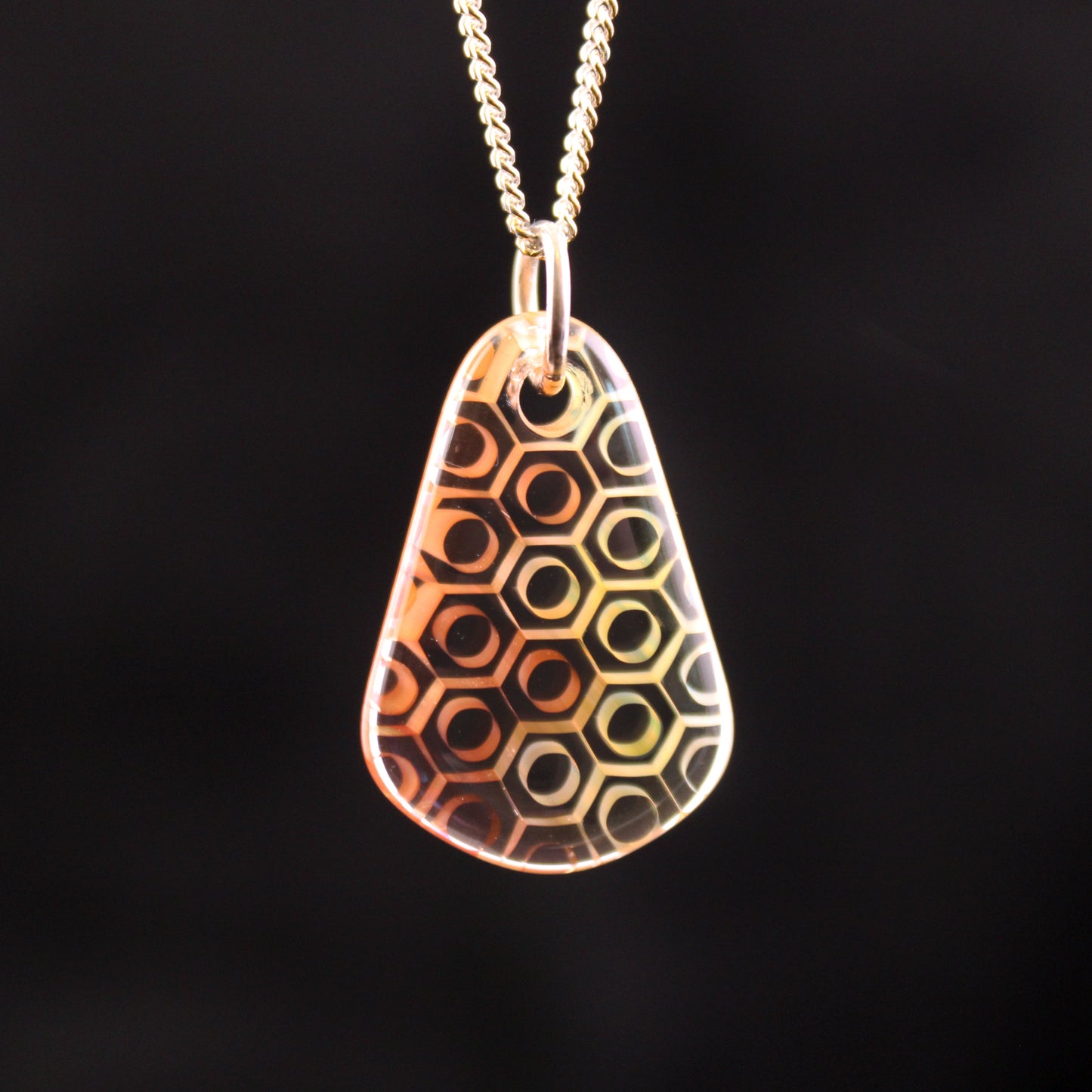 "Duality" Necktie Honeyglass Necklace