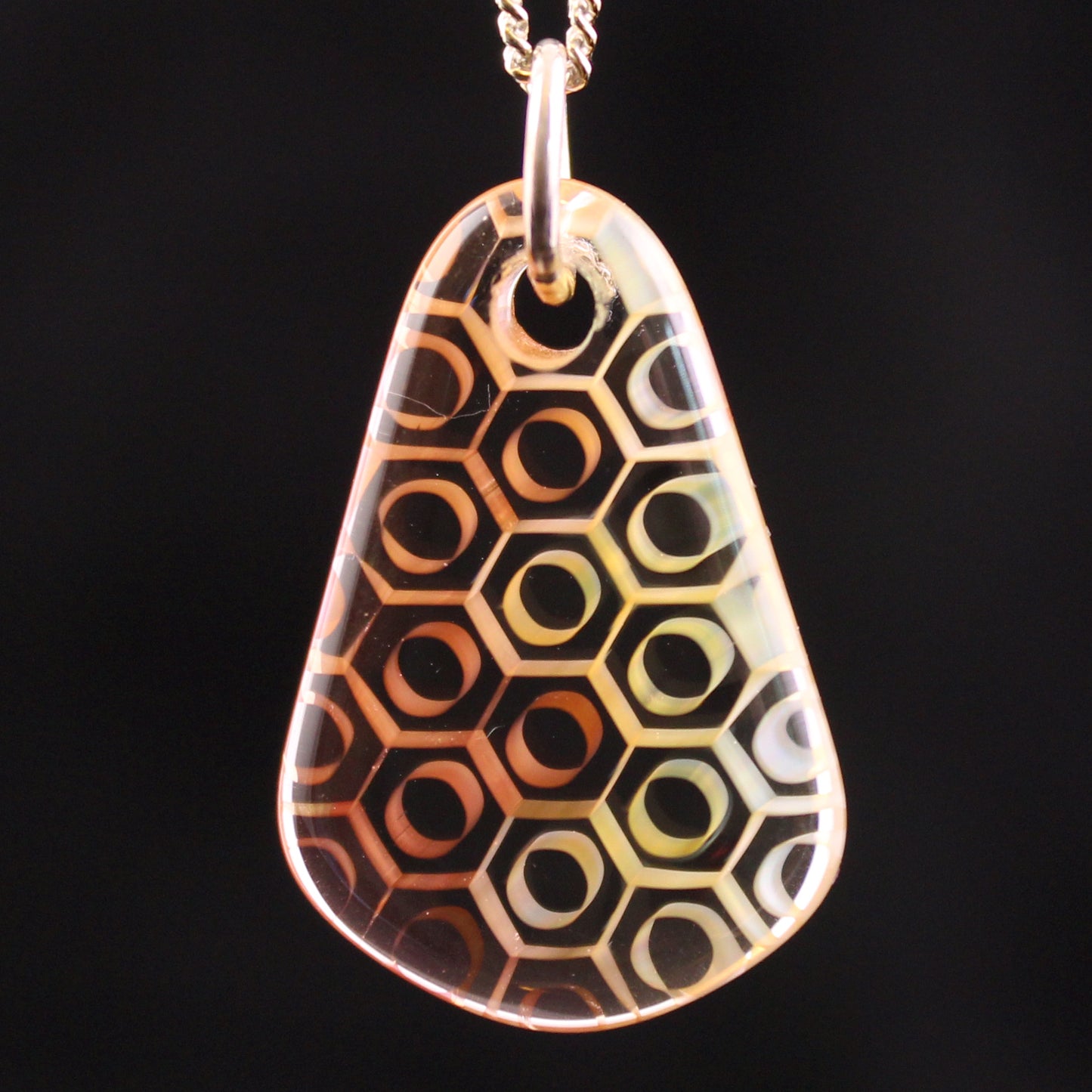 "Duality" Necktie Honeyglass Necklace