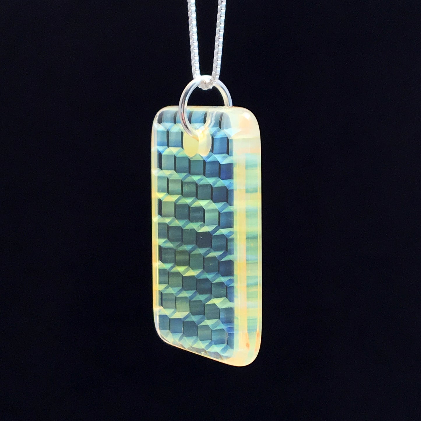 "Ethereal" Rectangle Honeyglass Necklace