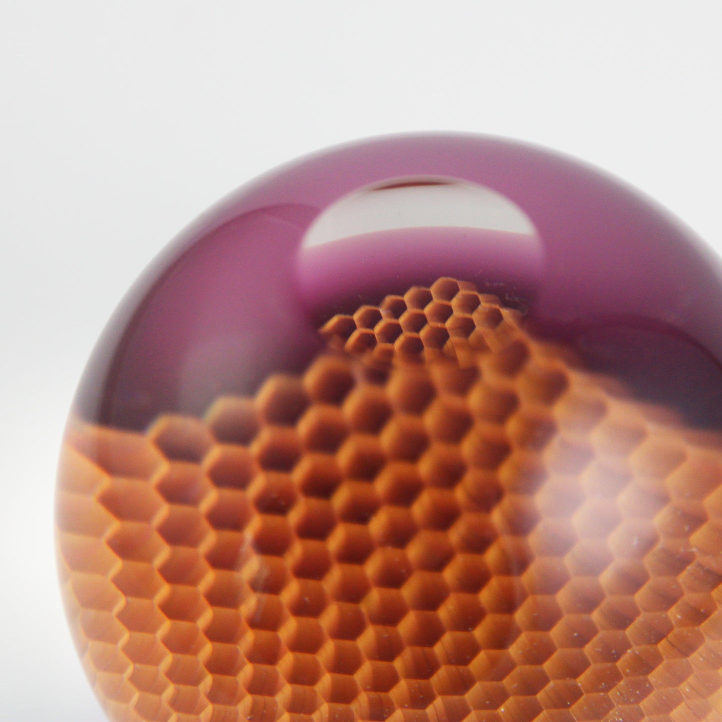 68mm Paper Weight 'Endeavor' with Gold Amethyst