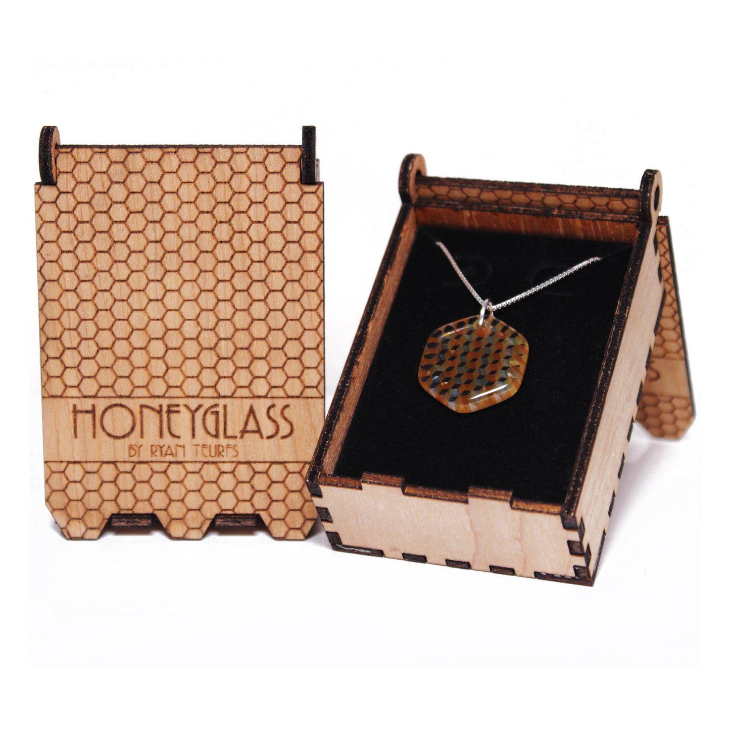 "Echo" Hex Honeyglass Necklace