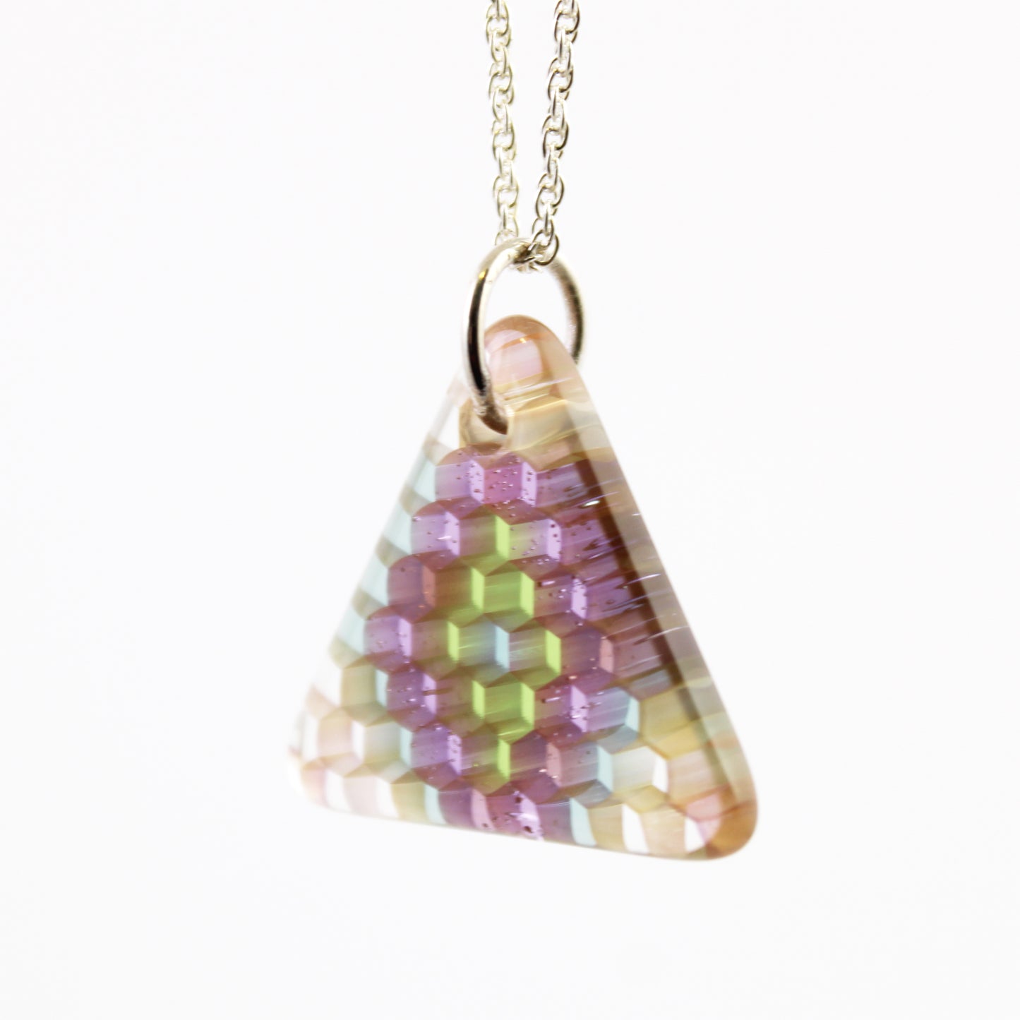 "Arcane" Trianglular Honeyglass Necklace