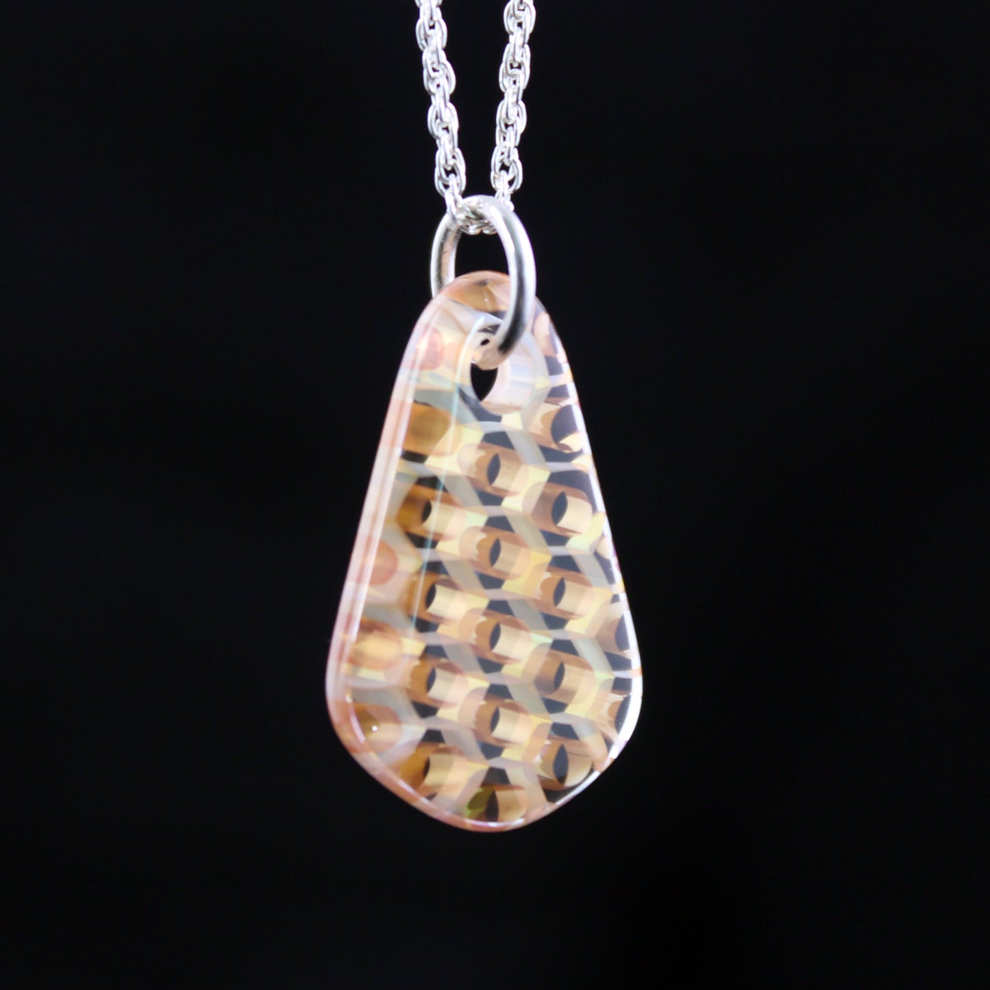 "Silhouette" Necktie Honeyglass Necklace
