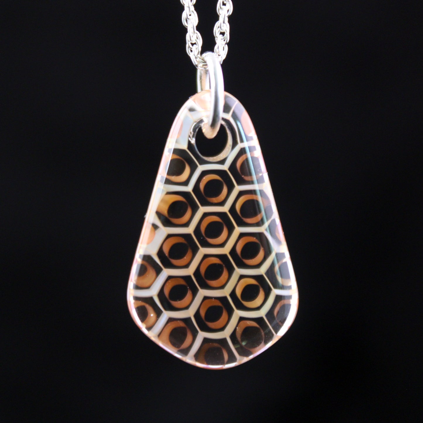 "Silhouette" Necktie Honeyglass Necklace