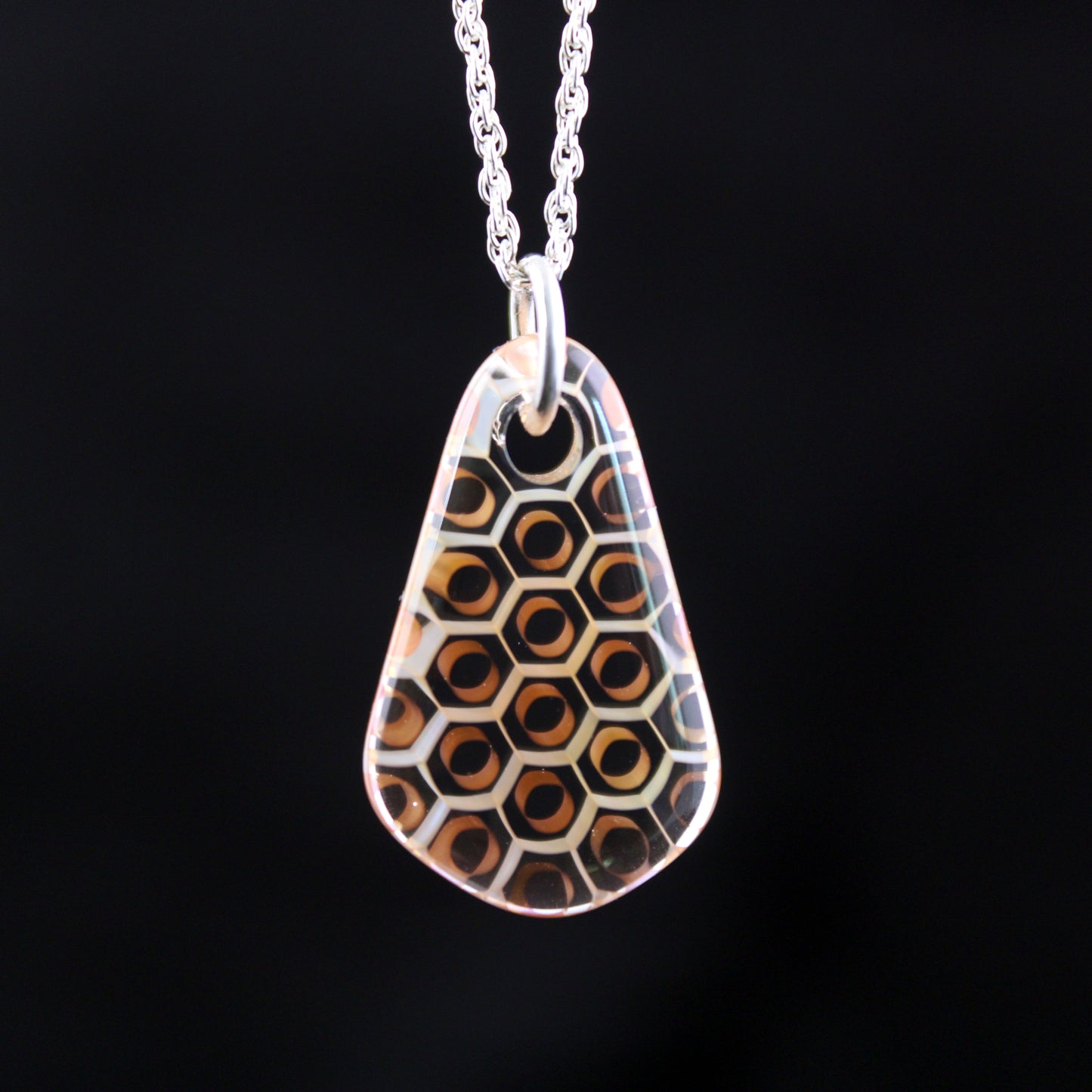 "Silhouette" Necktie Honeyglass Necklace