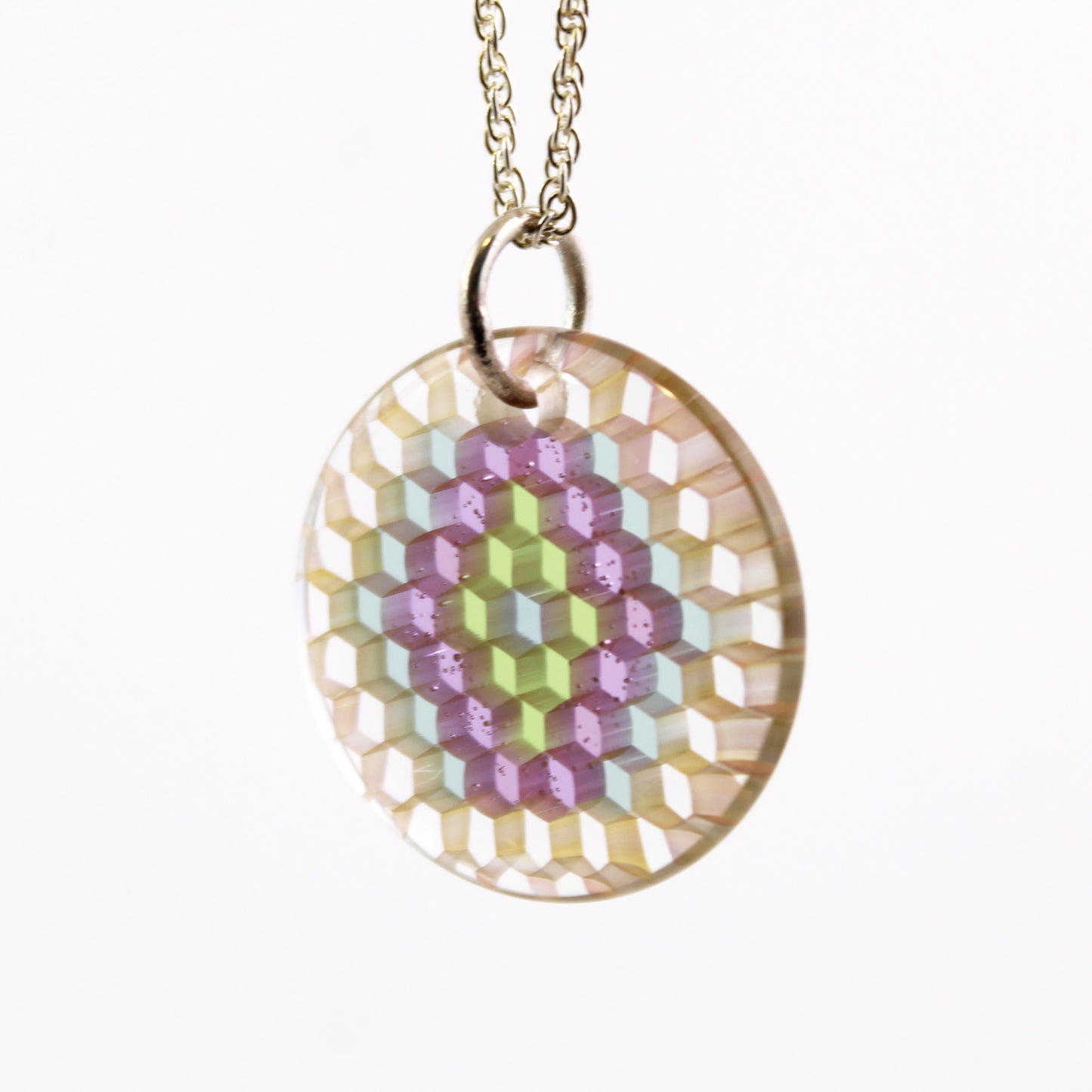 "Arcane" Circular Honeyglass Necklace