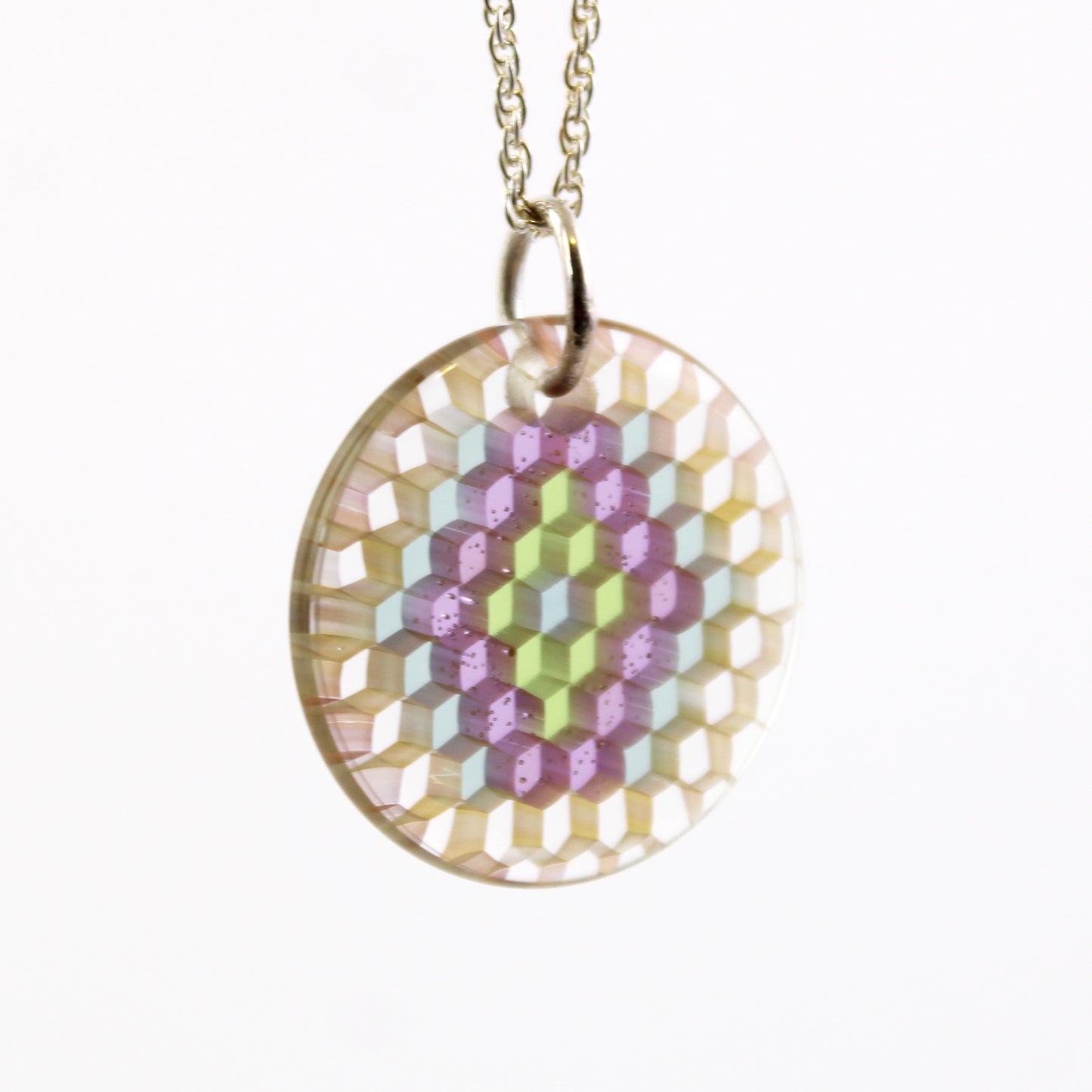 "Arcane" Circular Honeyglass Necklace