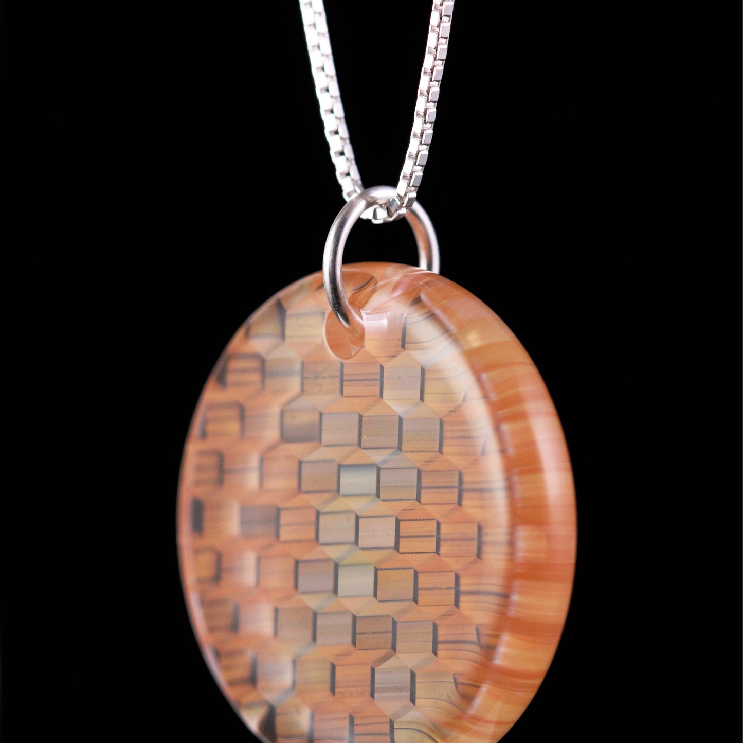 "Nexus" Circular Honeyglass Necklace