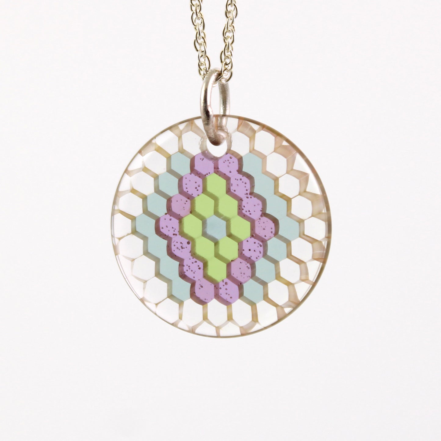 "Arcane" Circular Honeyglass Necklace
