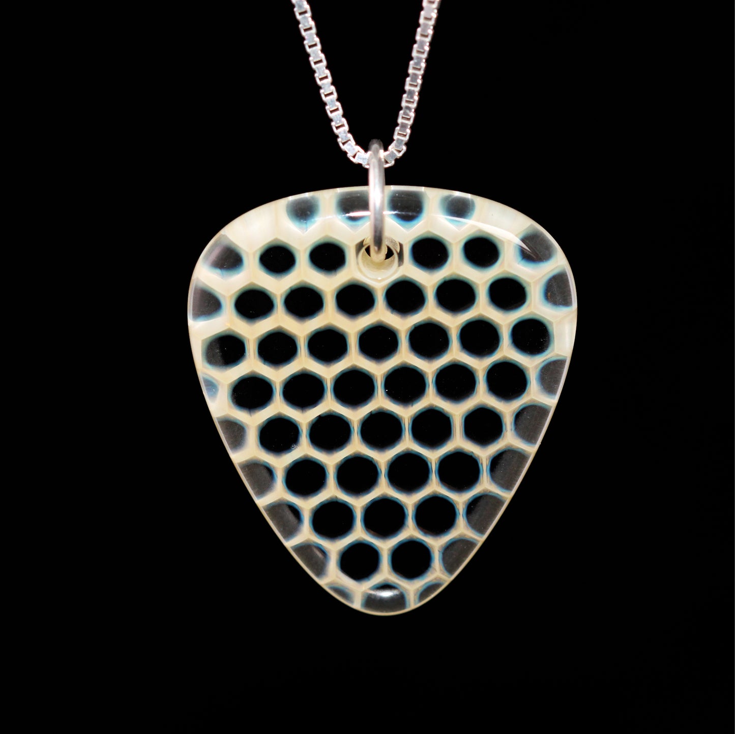"Asimi" Guitar Pick Honeyglass Necklace