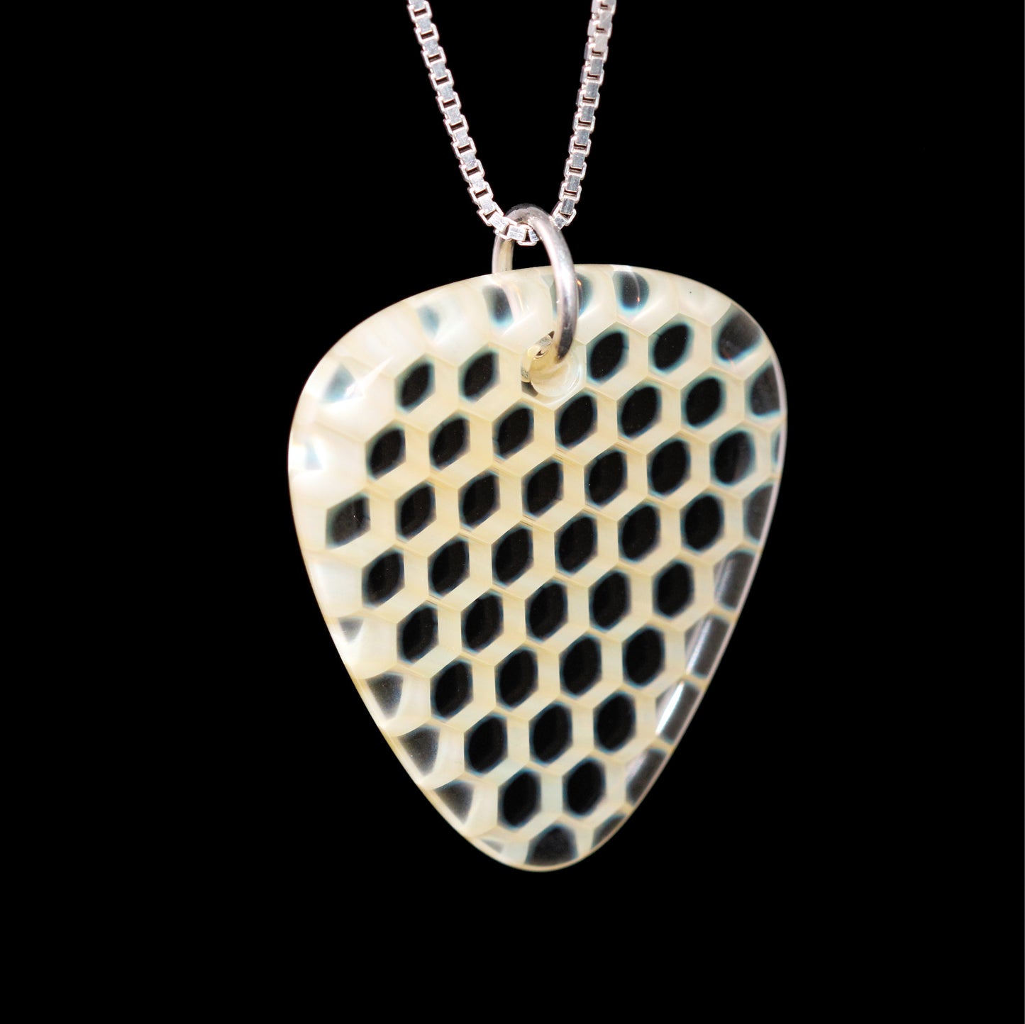"Asimi" Guitar Pick Honeyglass Necklace