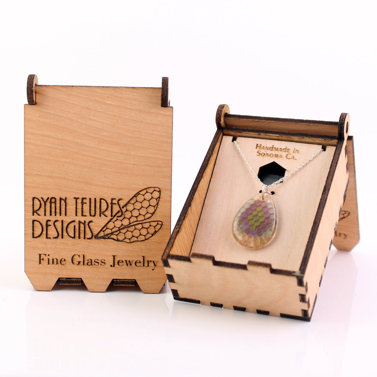 "Arcane" Tear Drop Honeyglass Necklace