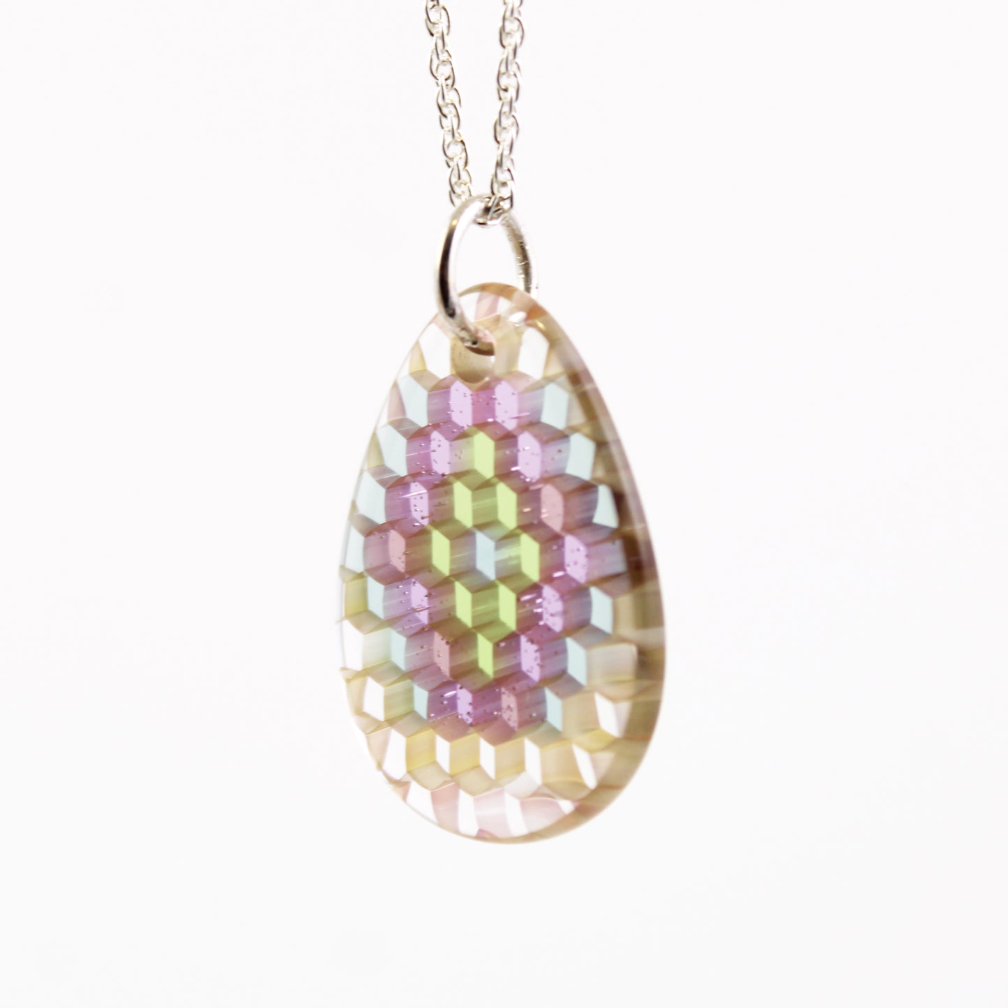 "Arcane" Tear Drop Honeyglass Necklace