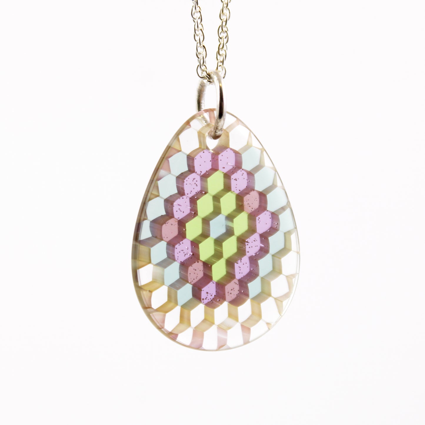 "Arcane" Tear Drop Honeyglass Necklace