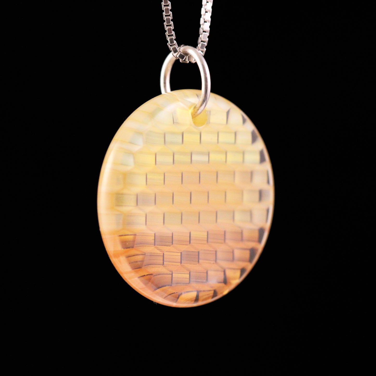 "Transition" Circular Honeyglass Necklace