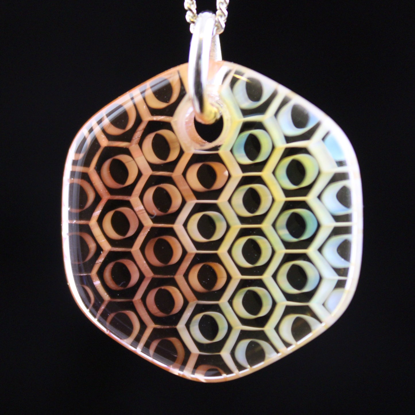 "Duality" Hex Honeyglass Necklace