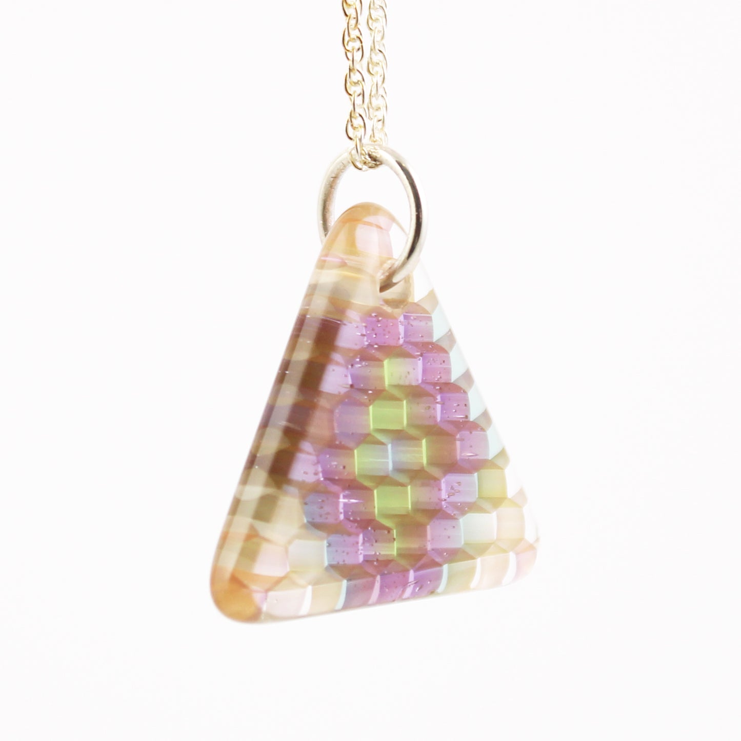 "Arcane" Trianglular Honeyglass Necklace