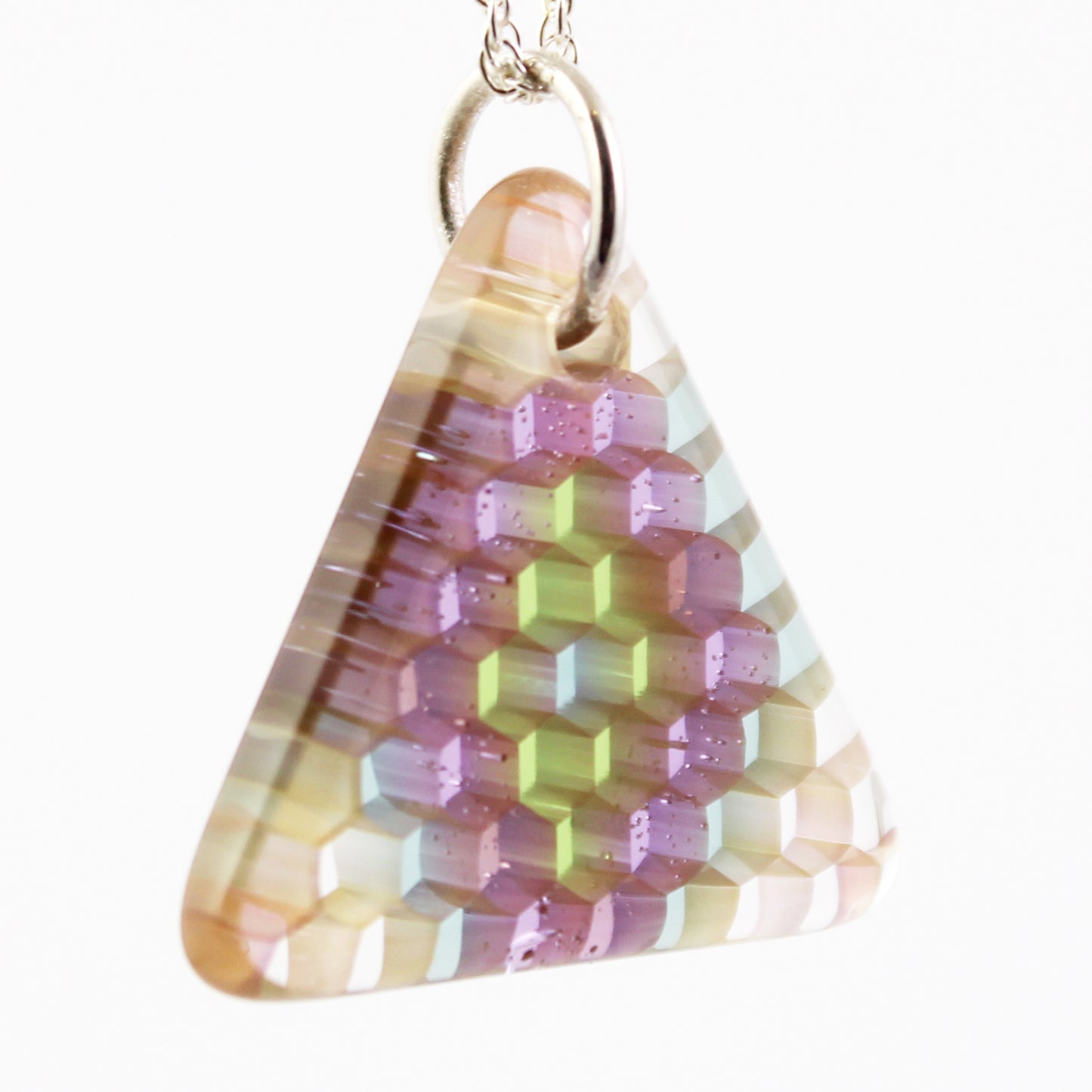 "Arcane" Trianglular Honeyglass Necklace
