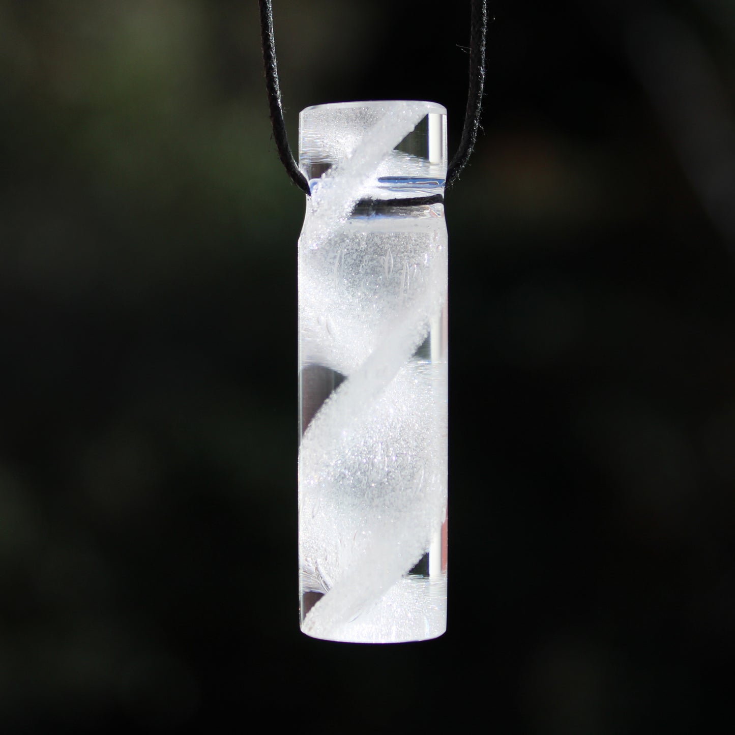 Memorial Glass Cylinder Pendant