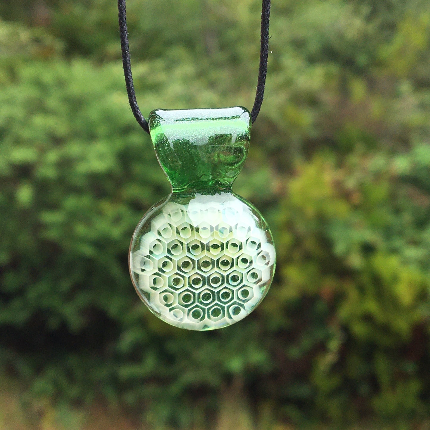 Green Stardust Honey Candy Pendant