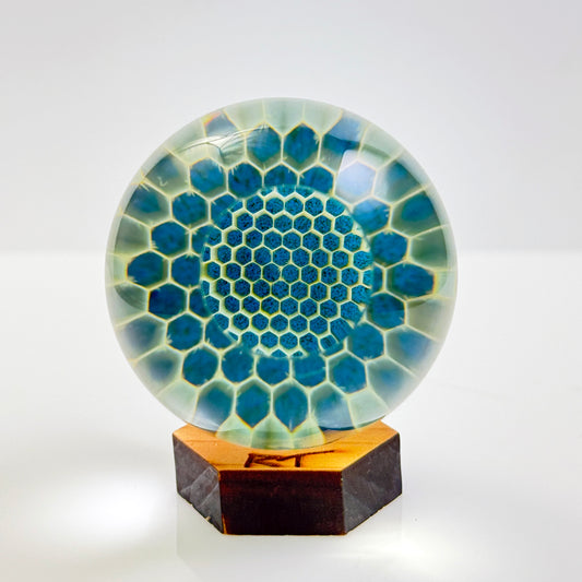 45mm Asimi Window Marble with Blue Stardust