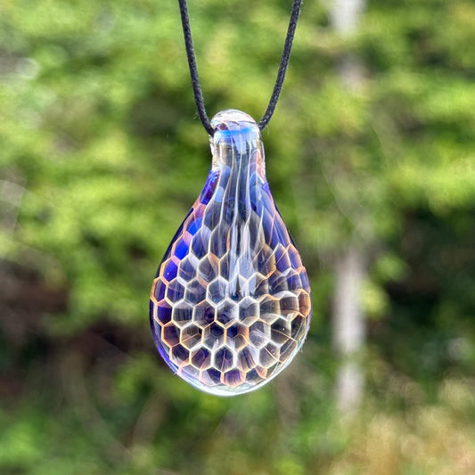 Honey Drop Pendant in Cobalt Blue