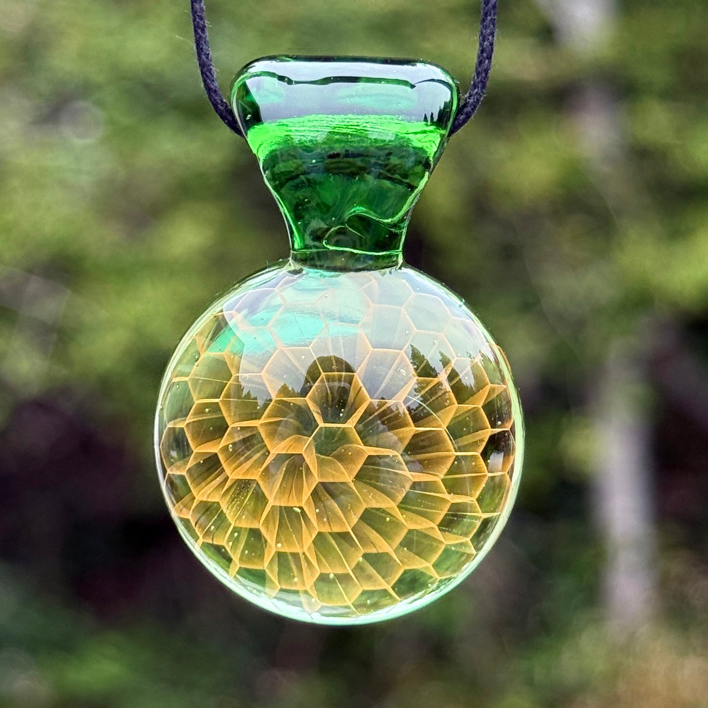 Candy Pendant in Transparent Green
