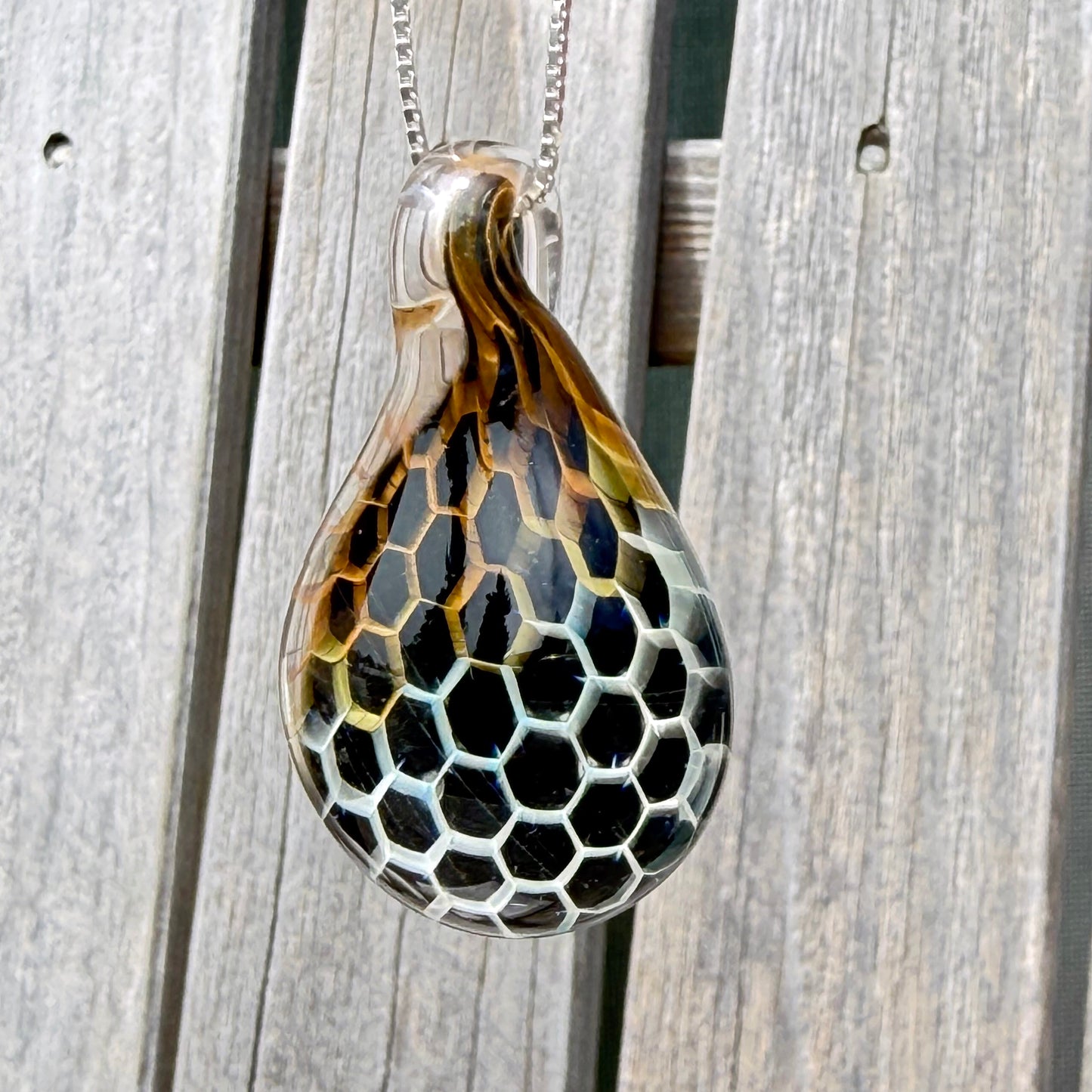 Honey Drop Pendant in Galaxy Black