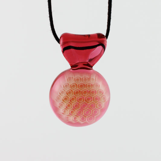 Gold Ruby Honey Candy Pendant