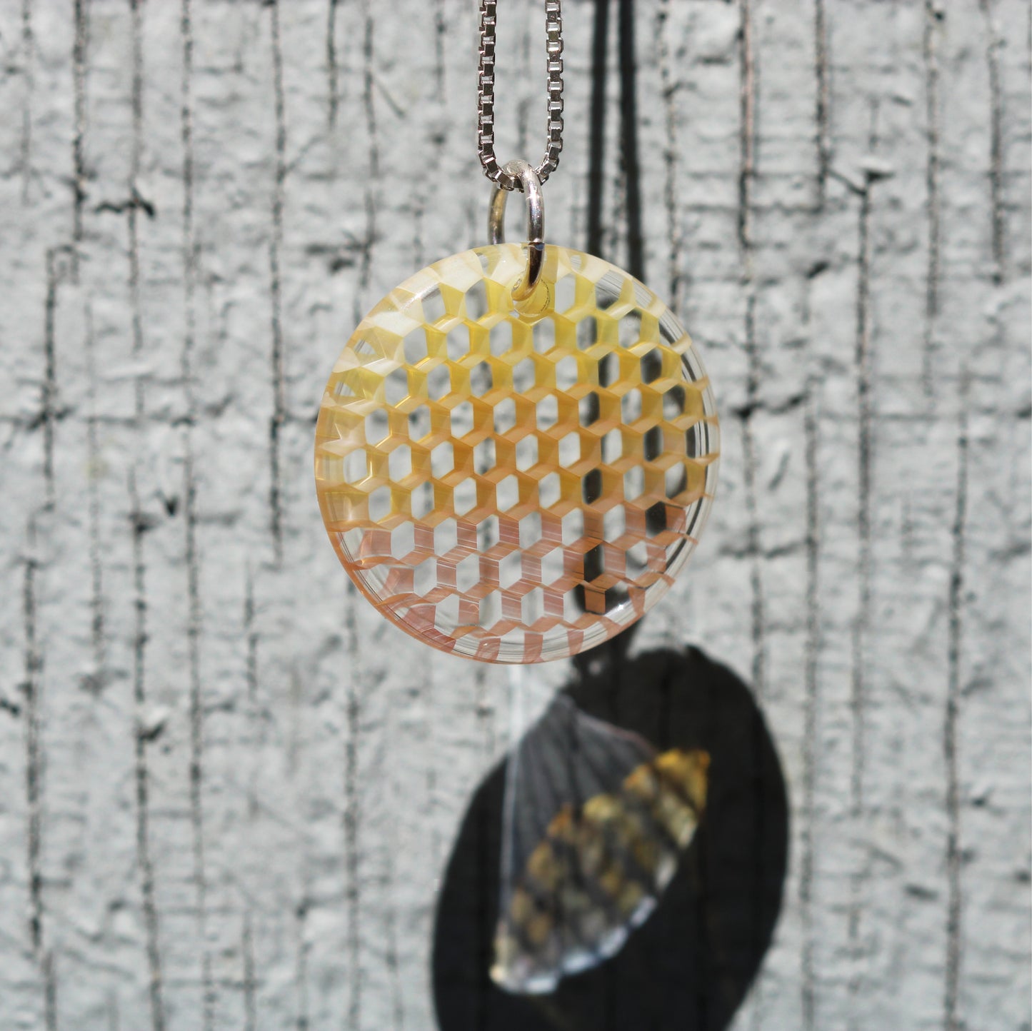 "Transition" Circular Honeyglass Necklace