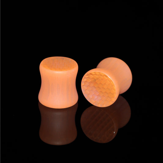 Gold Honeyglass Saddle Plugs